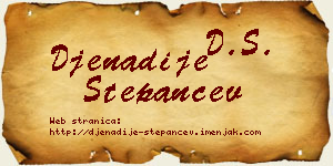 Đenadije Stepančev vizit kartica